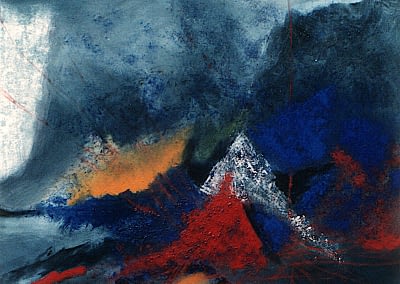Mountain Light mixed media on canvas 91.5x91.5cm