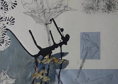 Growth mixed media on paper 84x59.5cm