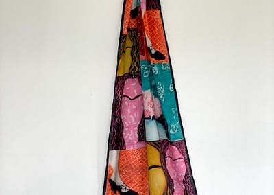 art scarf, silk scarf, art, textile